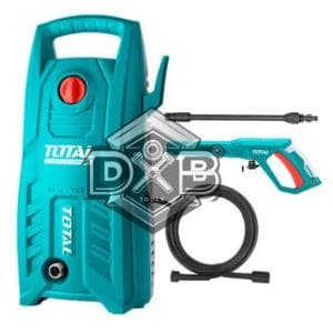 Electric high pressure washer with powerful motor for car washing, outdoor cleaning, and commercial applications.