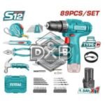 89 Pcs Tool Set with 12V Cordless Drill – Home & DIY Kit