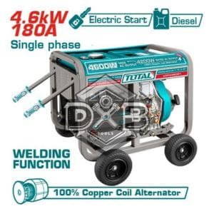 4.6kW Diesel Welder Generator – 180A Welding Output