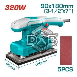 320W Electric Finishing Sander with 5 Sandpapers