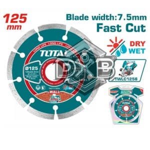 Diamond Cutting Disc 125mm (5") × 22.2mm
