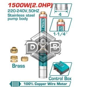 4" Deep Well Submersible Pump 2.0HP