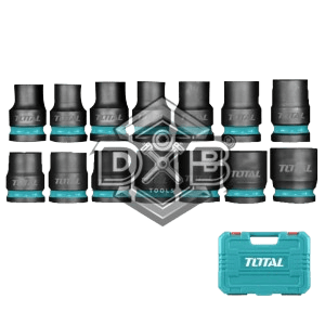 14 Pcs 1/2" DR. Impact Socket Set – Cr-Mo Steel, Heat Treated